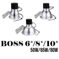 AL-CDS80/** |6"/8"/10" | 50/65/80w Watt-Select | BOSS RANGE Commercial Downlights Engine & Trim