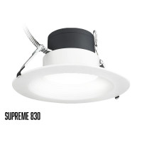 AL-DLC830CCT | Supreme830 | 8" Watt & CCT Select Commercial Downlight