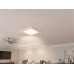 AL-DW4SQ-9-D/WH - 4" 9w Square Wafer Downlight - 5-CCT Select Flicker Free 120v AC Triac Dimmable White Finish