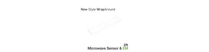 AL-NSWA2FT152025CCT/MS/EM - 2' New Style Wrap Microwave Sensor & EMERGENCY | CCT Select | Watt Select