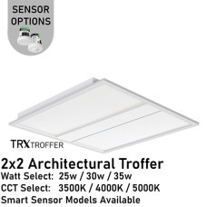 AL-TRX-DM-22/3WS/3CCT - TRX 2x2 - Premium Specification 3-D Architectural Troffer | Watt & CCT | 100-277v 25/30/35w 3500/4000/5000K 0-10v AL-TRX-DM-22/3WS/3CCT - TRX 2x2 - Premium Specification 3-D Architectural Troffer | Watt & CCT | 100-277v 25/30/35w 3500/4000/5000K 0-10v