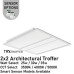AL-TRX-DM-22/3WS/3CCT - TRX 2x2 - Premium Specification 3-D Architectural Troffer | Watt & CCT | 100-277v 25/30/35w 3500/4000/5000K 0-10v