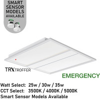 AL-TRX-DM-22/3WS/3CCT/EM - TRX 2x2 EMERGENCY - Premium Specification 3-D Architectural Troffer | Watt & CCT | 100-277v 25/30/35w 3500/4000/5000K 0-10v AL-TRX-DM-22/3WS/3CCT/EM - TRX 2x2 EMERGENCY - Premium Specification 3-D Architectural Troffer | Watt & CCT | 100-277v 25/30/35w 3500/4000/5000K 0-10v