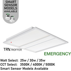 AL-TRX-DM-22/3WS/3CCT/EM - TRX 2x2 EMERGENCY - Premium Specification 3-D Architectural Troffer | Watt & CCT | 100-277v 25/30/35w 3500/4000/5000K 0-10v AL-TRX-DM-22/3WS/3CCT/EM - TRX 2x2 EMERGENCY - Premium Specification 3-D Architectural Troffer | Watt & CCT | 100-277v 25/30/35w 3500/4000/5000K 0-10v