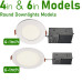 AL-WDL495CCT/BK/EM - Emergency Wafer Downlight - 5-CCT Select Flicker Free 120v AC Triac Dimmable White Finish AL-WDL495CCT/BK/EM - Emergency Wafer Downlight - 5-CCT Select Flicker Free 120v AC Triac Dimmable White Finish