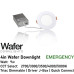 AL-WDL495CCT/WH/EM - Emergency Wafer Downlight - 5-CCT Select Flicker Free 120v AC Triac Dimmable White Finish AL-WDL495CCT/WH/EM - Emergency Wafer Downlight - 5-CCT Select Flicker Free 120v AC Triac Dimmable White Finish