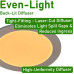 AL-WDL495CCT/BK/EM - Emergency Wafer Downlight - 5-CCT Select Flicker Free 120v AC Triac Dimmable White Finish AL-WDL495CCT/BK/EM - Emergency Wafer Downlight - 5-CCT Select Flicker Free 120v AC Triac Dimmable White Finish