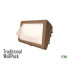 AL-WP8010020CCT-EM - EMERGENCY Traditional Wall Pack | CCT & Watt Select 120v-277v 0-10v IP65 IK08 Bronze Finish