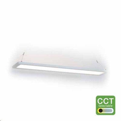AL-LPUD40/CCT CCT Range - PRIME 4' LED 40W 0-10V CCT dimmable Architectural Linear Up/Down Suspended InterLink 